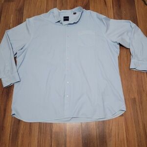Tommy Bahama Silk Blend Button Down Shirt Light Blue 4XT FLAW‎